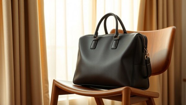 Elegant deep brown work bag for the holiday season.