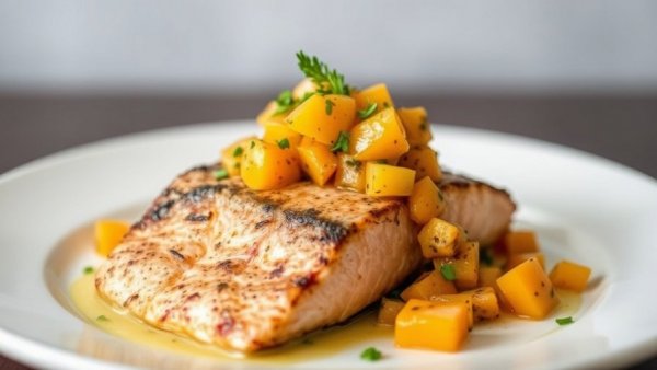 Roasted Salmon With Mandarin Salsa
