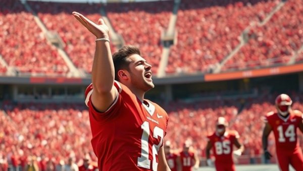 49ers preparing for MNF vs. Colts with energetic player on field.