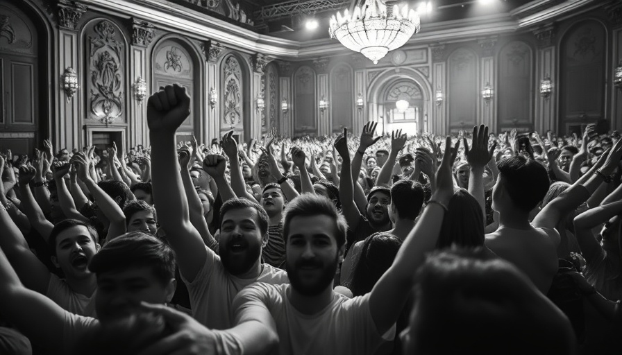 Lively concert crowd enjoying Fox Theater Oakland concert lineup.