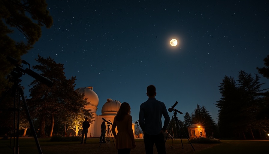 Observatory date night idea in the Bay Area under a full moon.