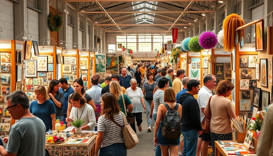 Vibrant art fair showcasing Box SF Artists and Makers.
