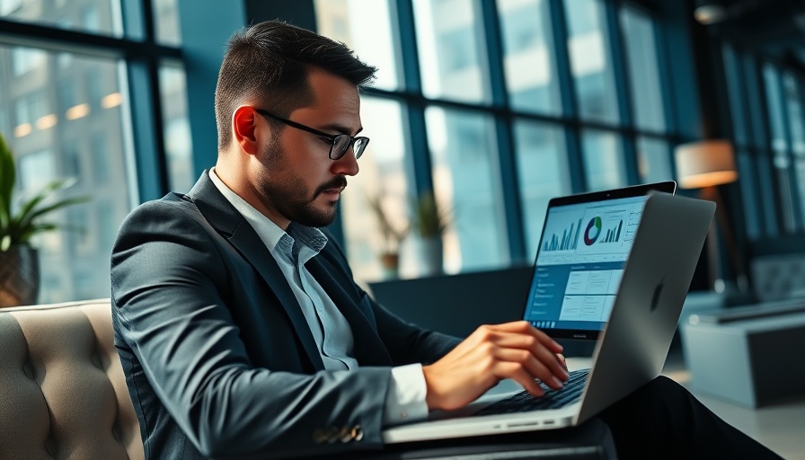 Man exploring career in project management, focusing on laptop.