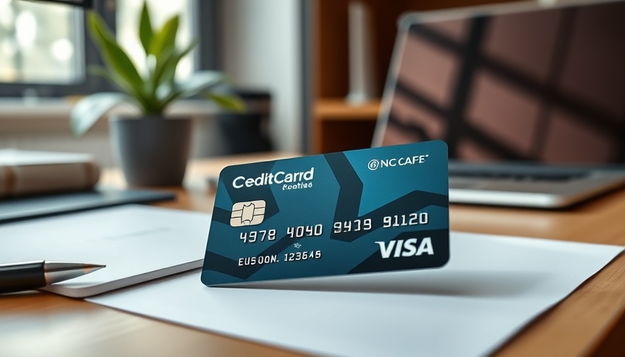 Modern workspace with Bilt Credit Card for rent payments on desk.