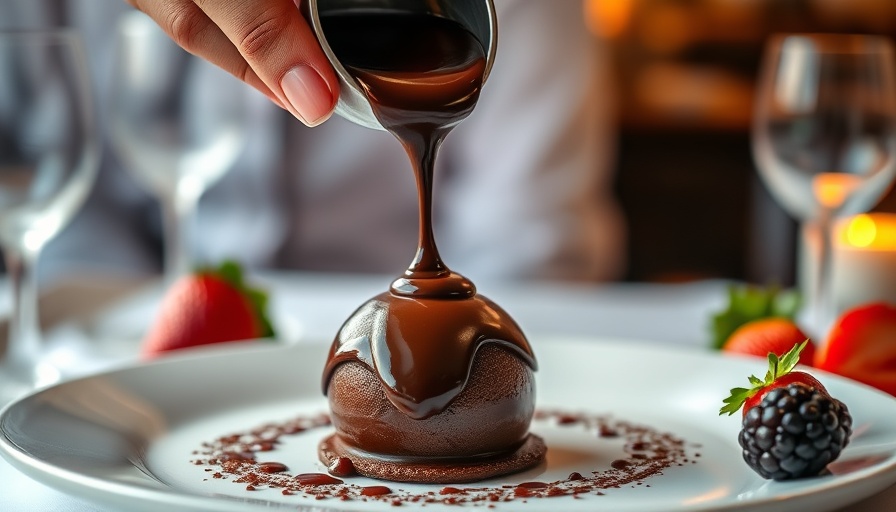 Holland America Alaskan Cruise Dining Review: chocolate dessert served elegantly.