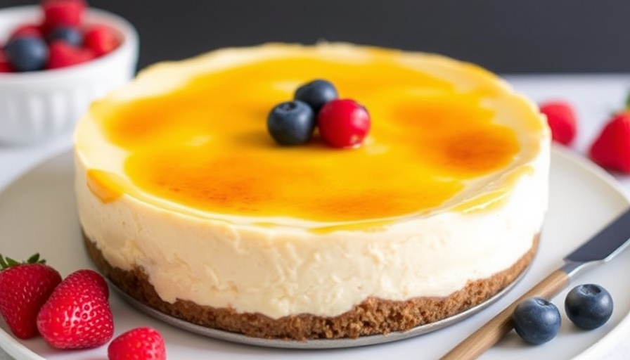 No-Bake Créme Brûlée Cheesecake