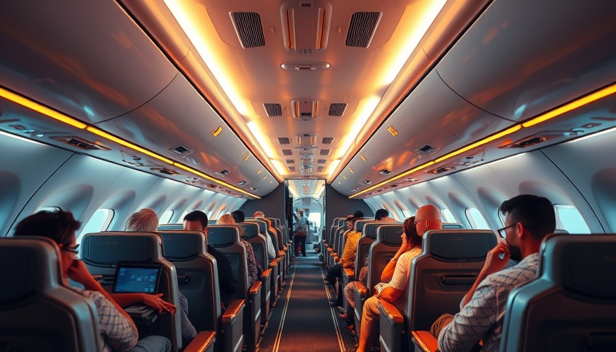 Southwest Airlines airplane interior showcasing new fare types.