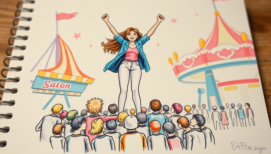 Colorful art depicting a triumphant scene, inspired by Best Picture nominations.