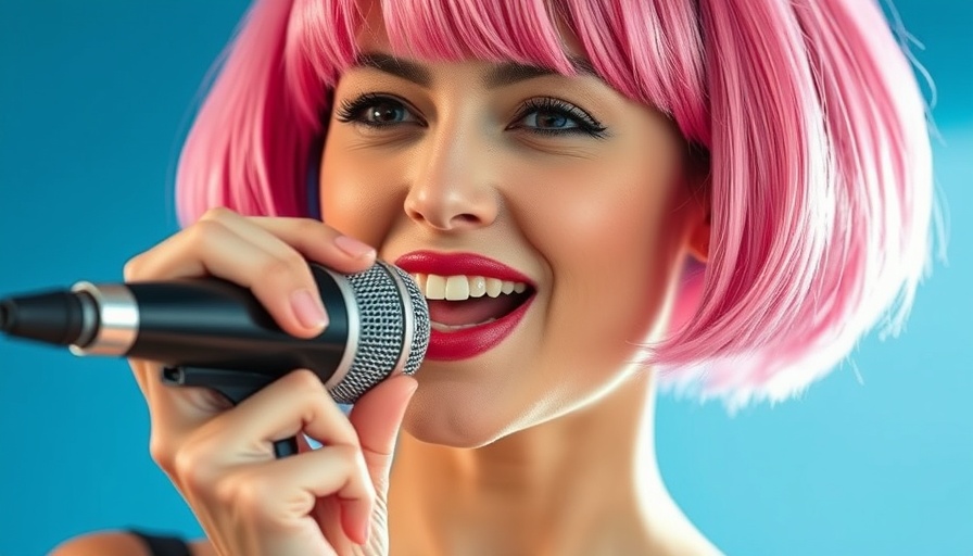 Lost in Translation Screening San Francisco: Young woman singing with pink wig
