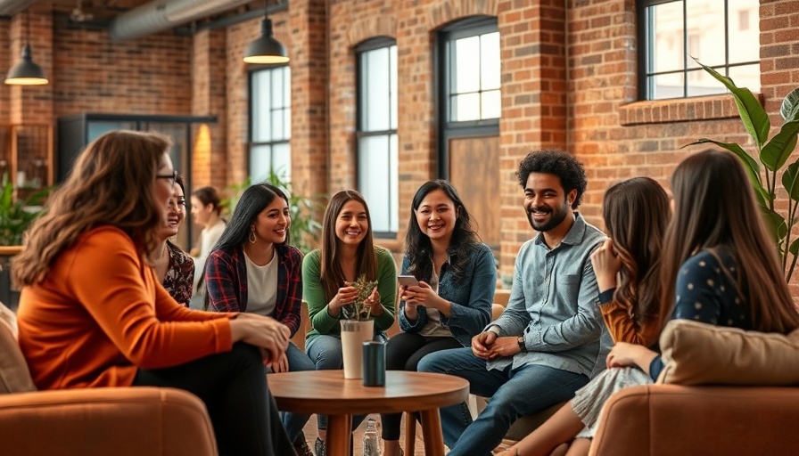 Caregiving in Public Health: Group discussion in modern collaborative space.