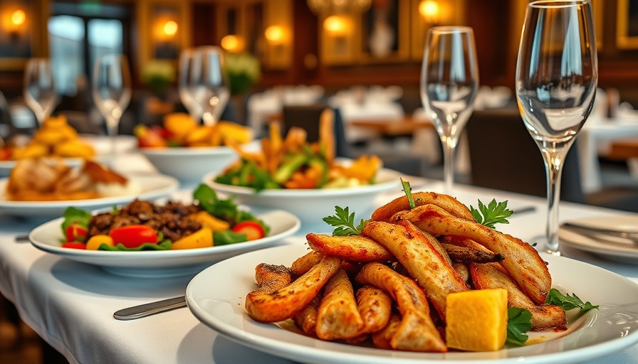 Delicious gourmet dishes in Union Square restaurants in San Francisco.