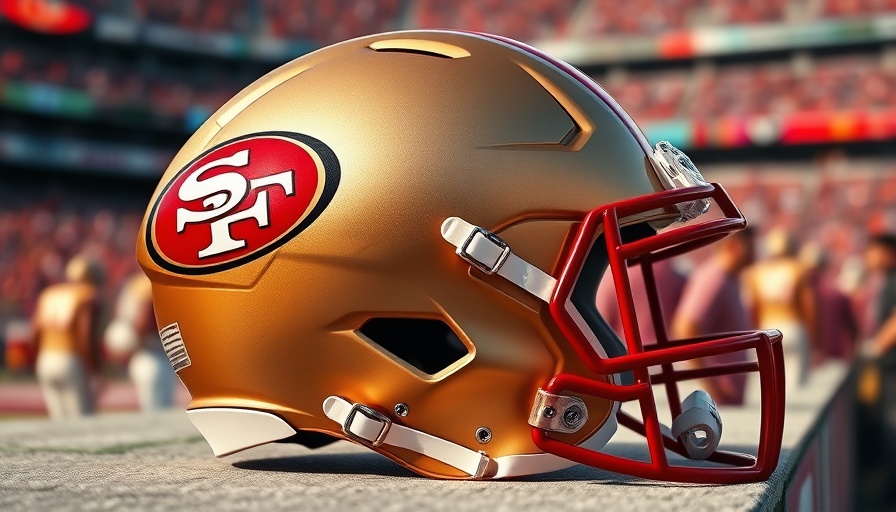 49ers helmet symbolizing team changes on sidelines