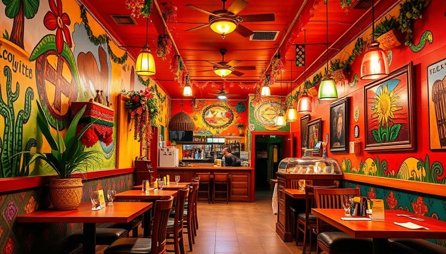 Festive atmosphere at Dona Leti's Mexican restaurant.