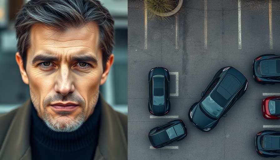 Split image with a portrait and aerial view linked to D4vd.