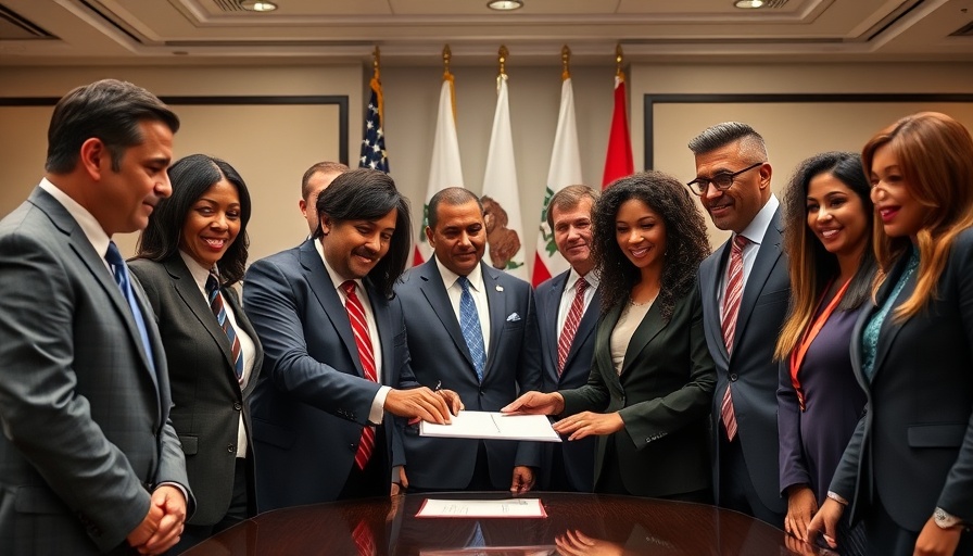Men's Service Challenge California signing ceremony with diverse attendees.