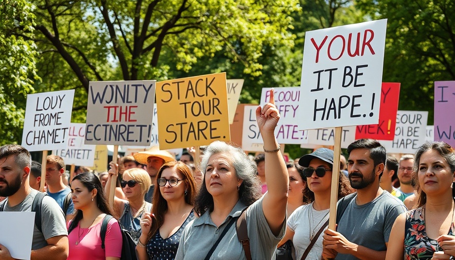 Protesters at AI Development Hunger Strike in sunny park