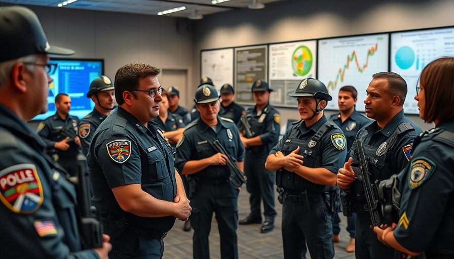 Law enforcement training on transnational repression in a modern facility.