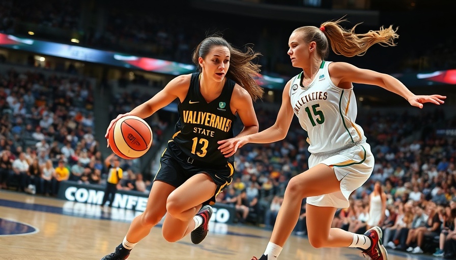 Golden State Valkyries in intense playoff action.