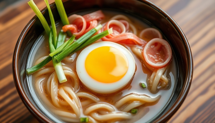 Best Japanese Udon Recipes bowl with egg and narutomaki.