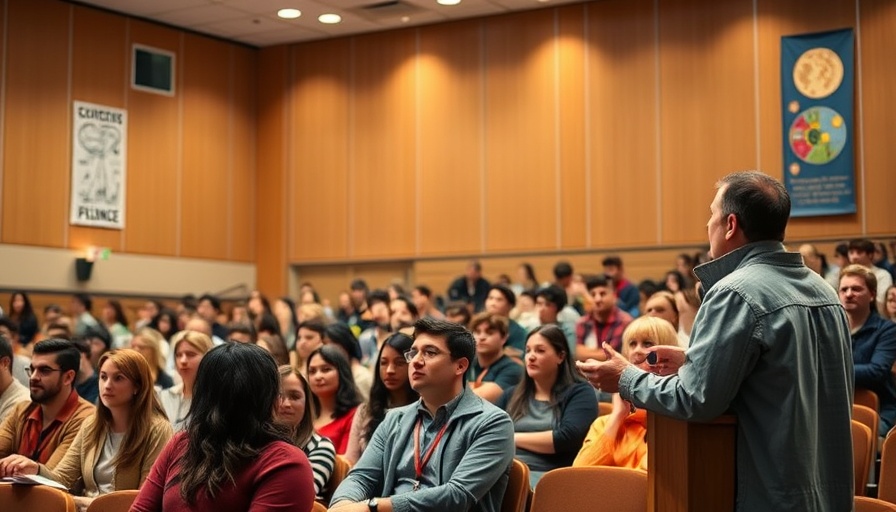 Science@Cal lecture at UC Berkeley with engaged audience.