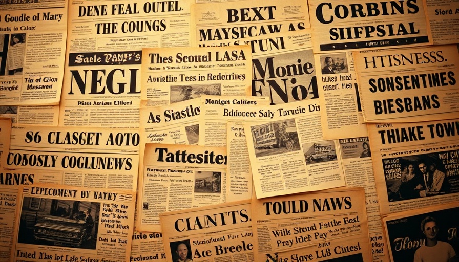 Bay Area news highlights in vintage newspaper collage.
