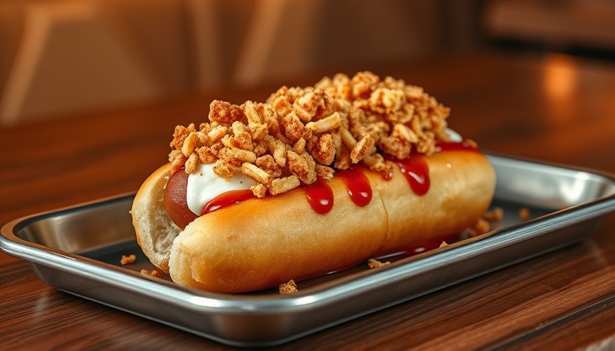 Delicious gourmet hot dog on tray - best food in San Francisco 2025