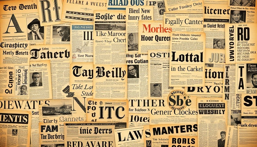 Vintage newspaper collage illustrating Bay Area Transit Changes.