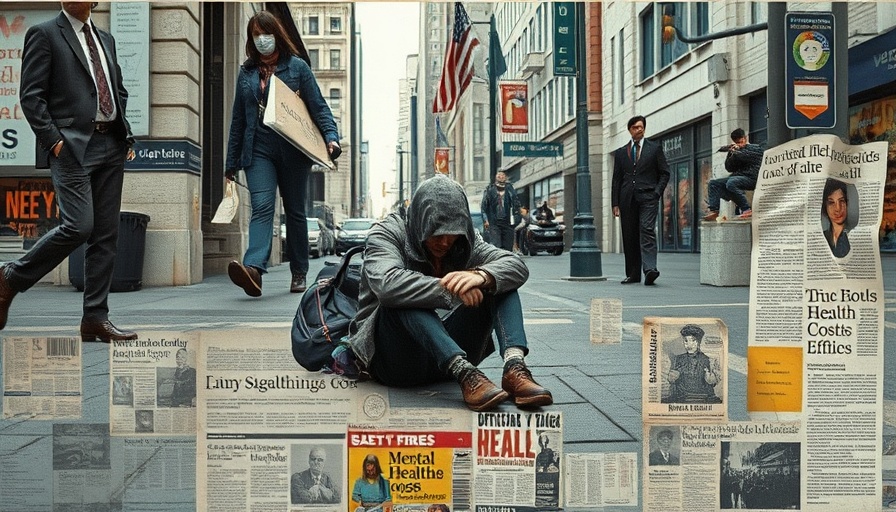 Artistic collage depicting New York City's safety net for homeless with newspaper clippings.