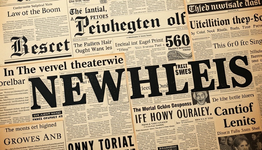 Vintage newspaper collage with headlines and articles, Bay Area Community Development.