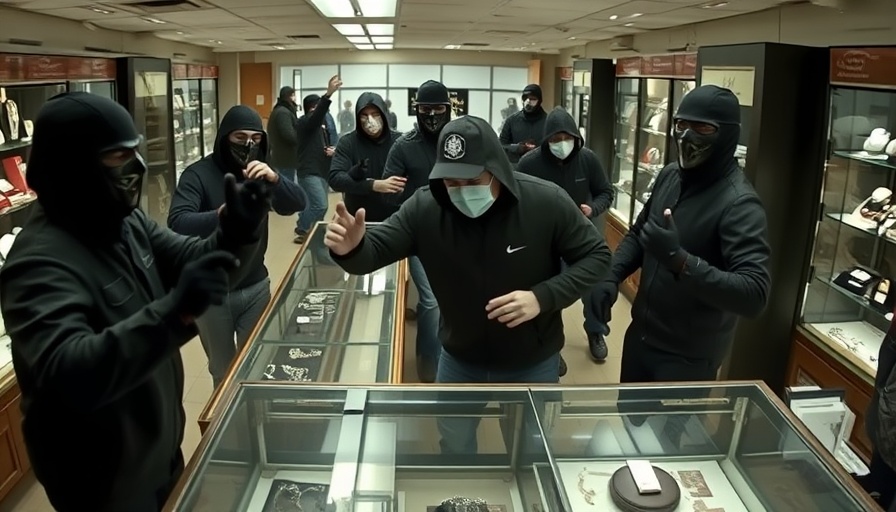 Robbery captured at California jewelry store, masked assailants