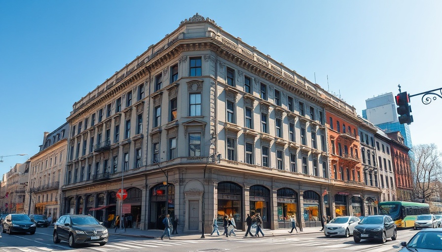 City street with historic building, bright daylight, Veritas Defaulting on Loans.