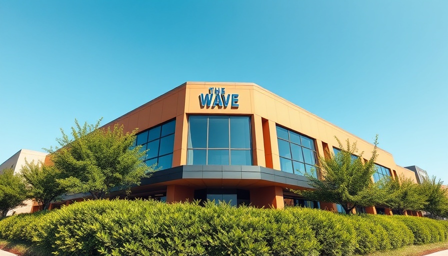 The Wave Aquatic Park Dublin entrance under bright daylight.