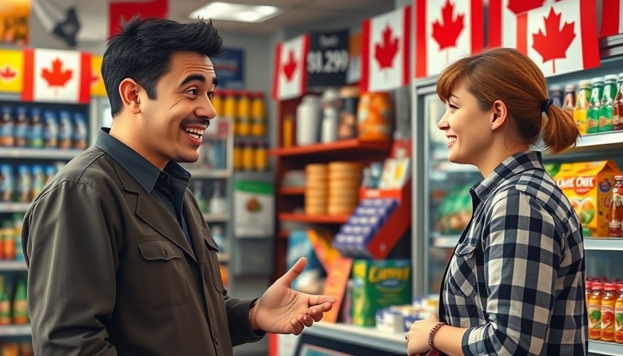 Animated conversation in convenience store for Kim's Convenience review.