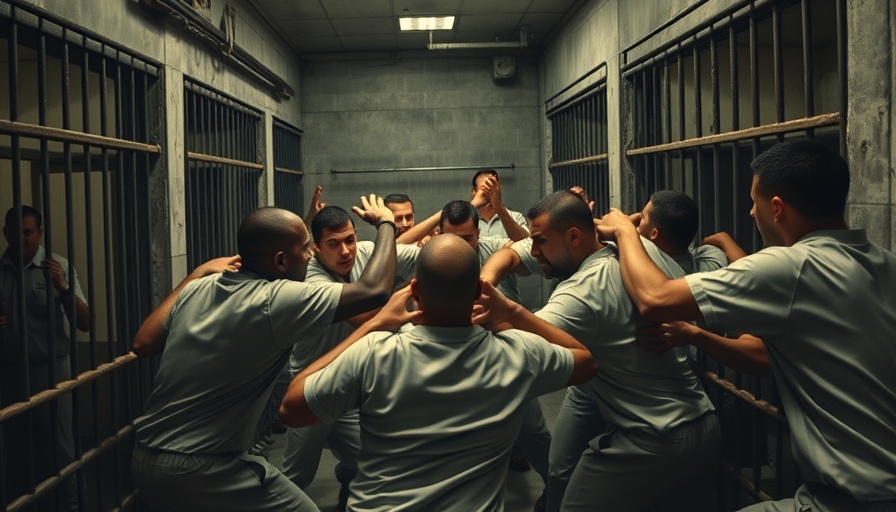 Massive brawl inside San Mateo Co. jail, tense scene.