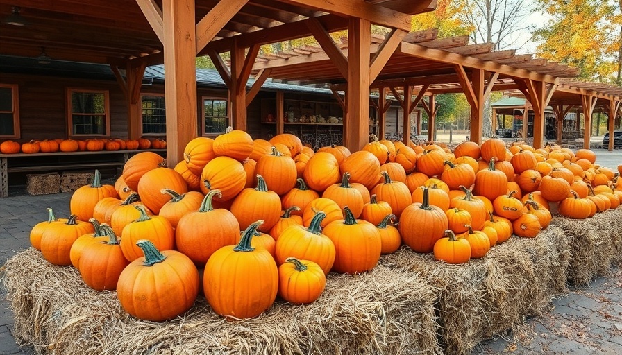 Westbrae Pumpkin Patch 2025 vibrant pumpkin display under pergolas.