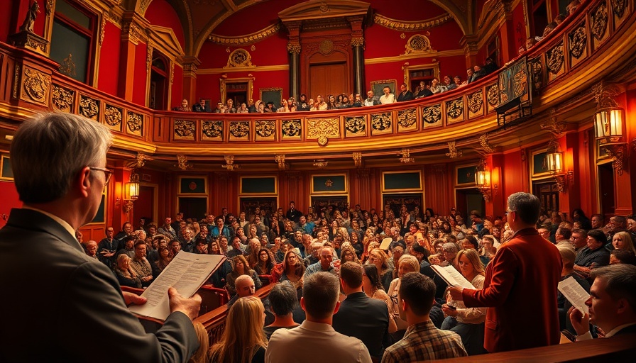 Litquake 2025 events: literary speaker engaging audience in grand theater.