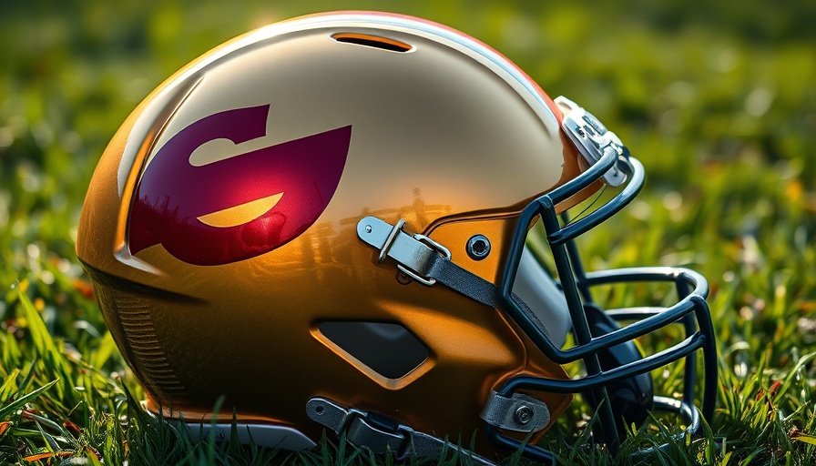 NFL team helmet on field with 'Roster Moves' banner.