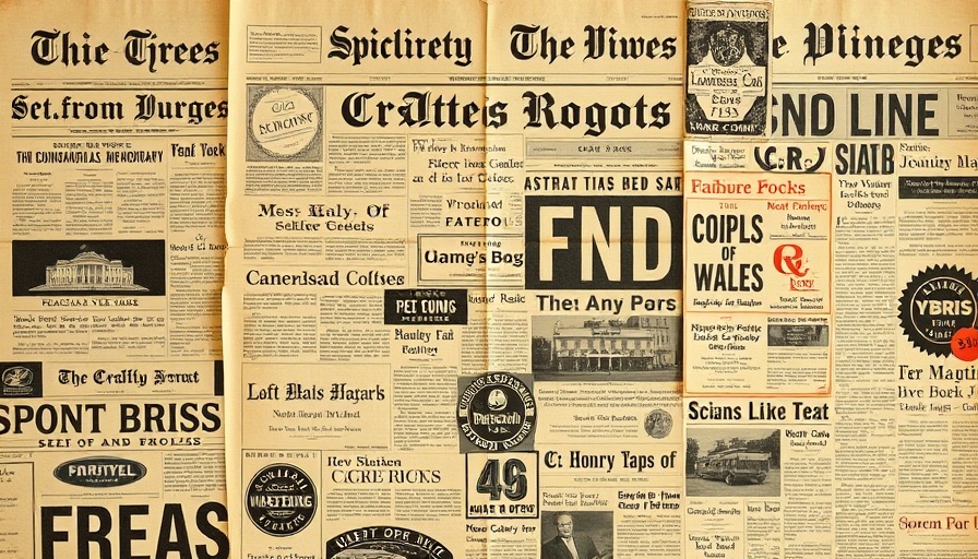 Vintage newspaper collage in sepia tones, nostalgic design.