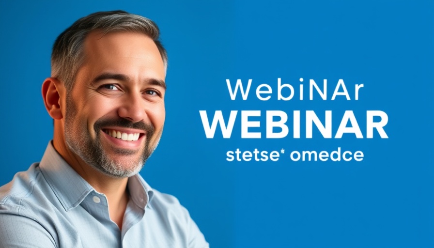 Professional Certificate Program in Data Analytics webinar announcement with smiling man.