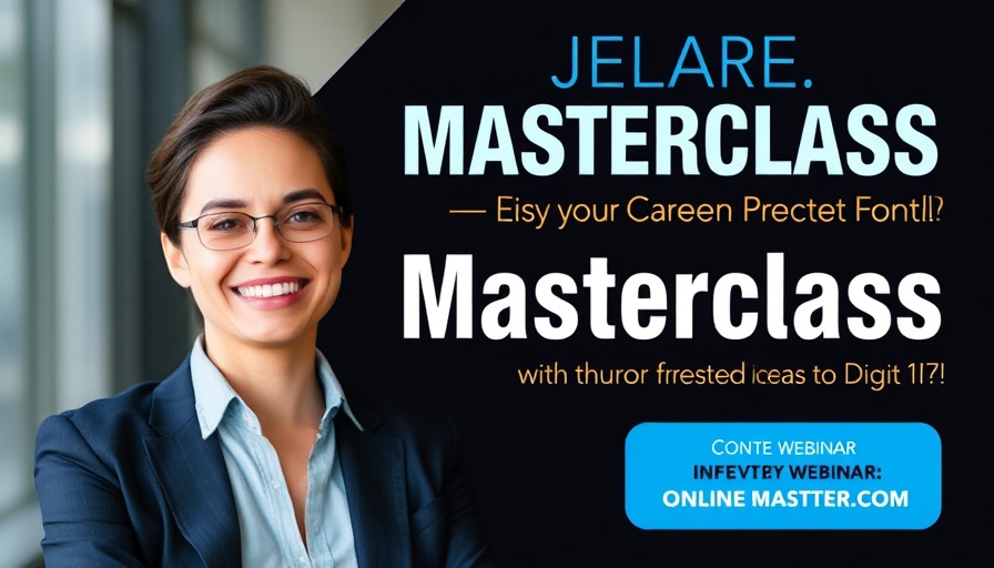 Digital poster for 'Build Your Own Website in 30 Minutes Without Coding' masterclass.