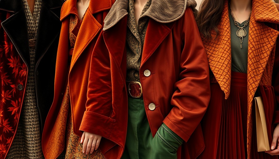 Autumn 2025 fashion trends in a luxurious collage.