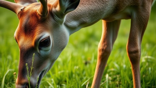 Deer grazing in garden, highlighting deer control for gardens.