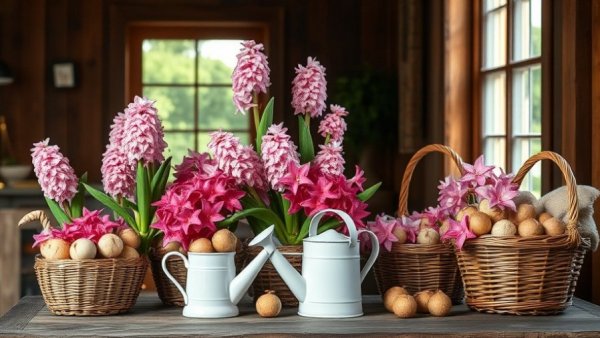Indoor Gardening Tips for Winter: Hyacinth blooms in a cozy setting.