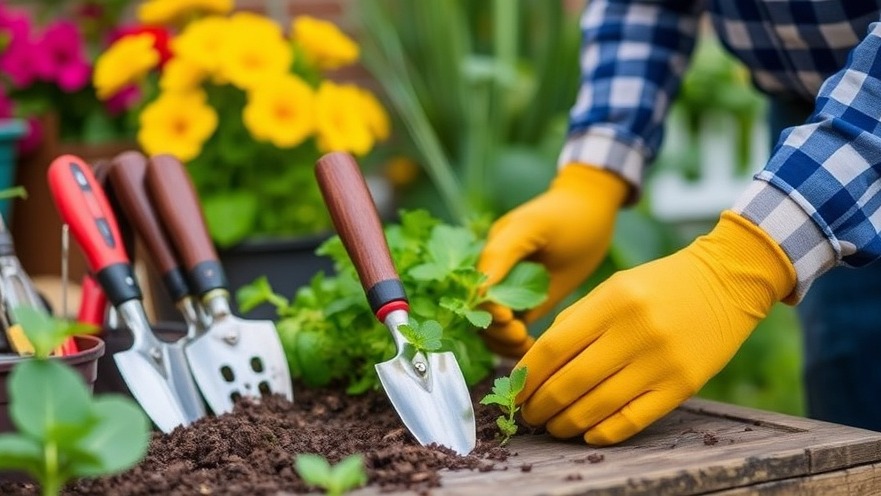 DIY gardening tools thriving in urban gardening trends for sustainable practices.