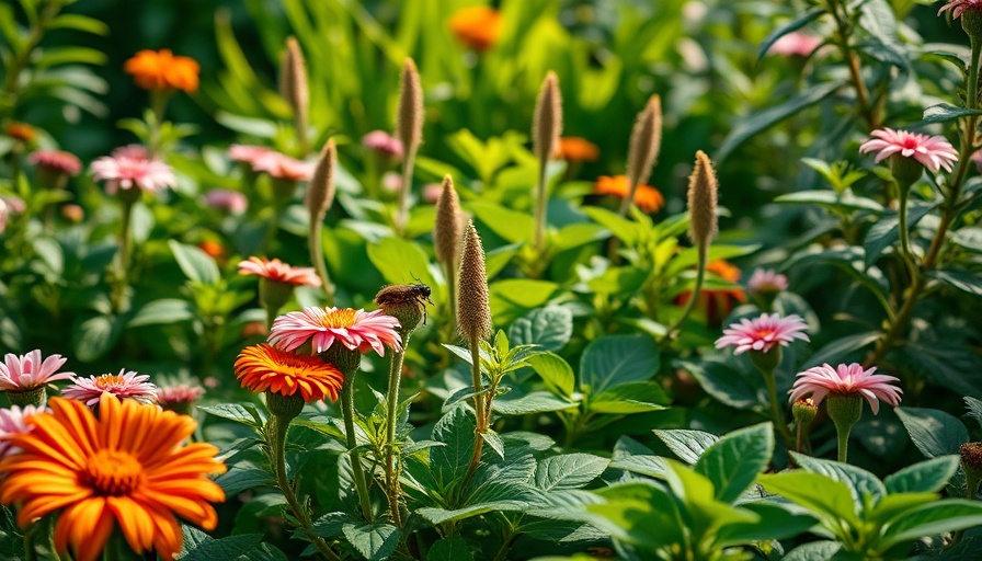 Eco-friendly Pest Control in a lush garden setting.