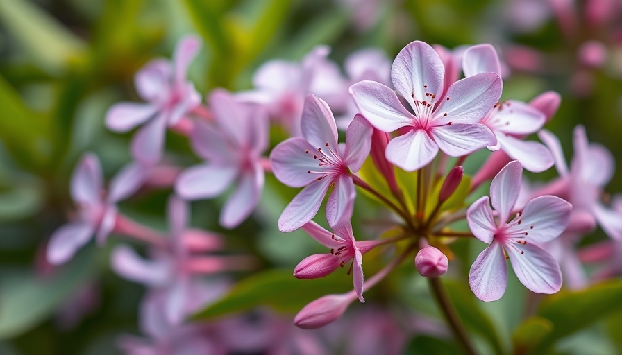 Vibrant flowers blooming amidst green leaves.