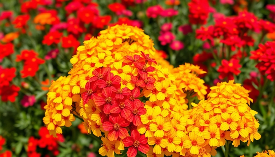 Growing Yarrow Flowers in a vibrant garden setting