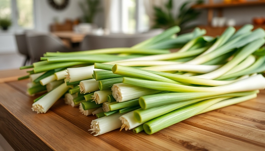 Fresh leeks on display showing how to harvest leeks.