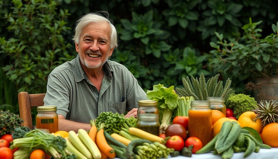 Person enjoying homegrown vegetables in garden setting.