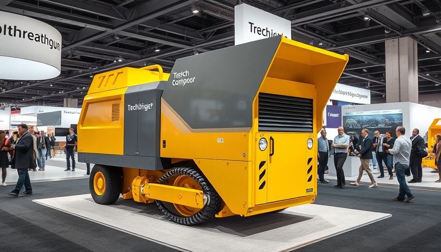 RTD-SC4 trench compactor at exhibition event